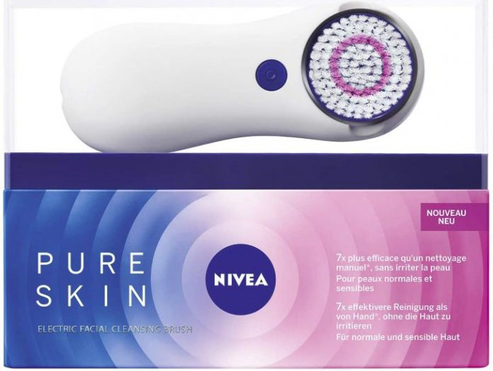 Brosse électrique Nivea Pure Skin pour un nettoyage parfait de ma peau